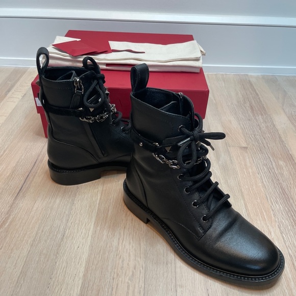 Valentino Combat Boots SZ 35 - Picture 4 of 9